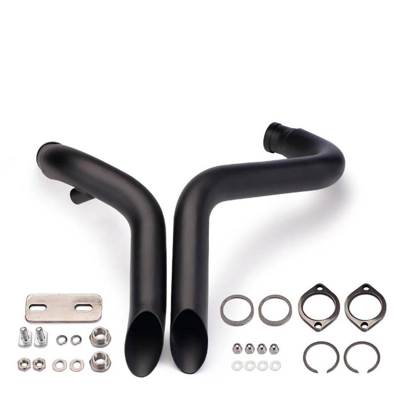 Generisch Schalldämpfereinsätze Motorradzubehör Auspuffrohr Verbindungsrohr Schalldämpfer Für Harley XL883 Für Softail Für Sportster 883 1200(Style 1) von Generisch