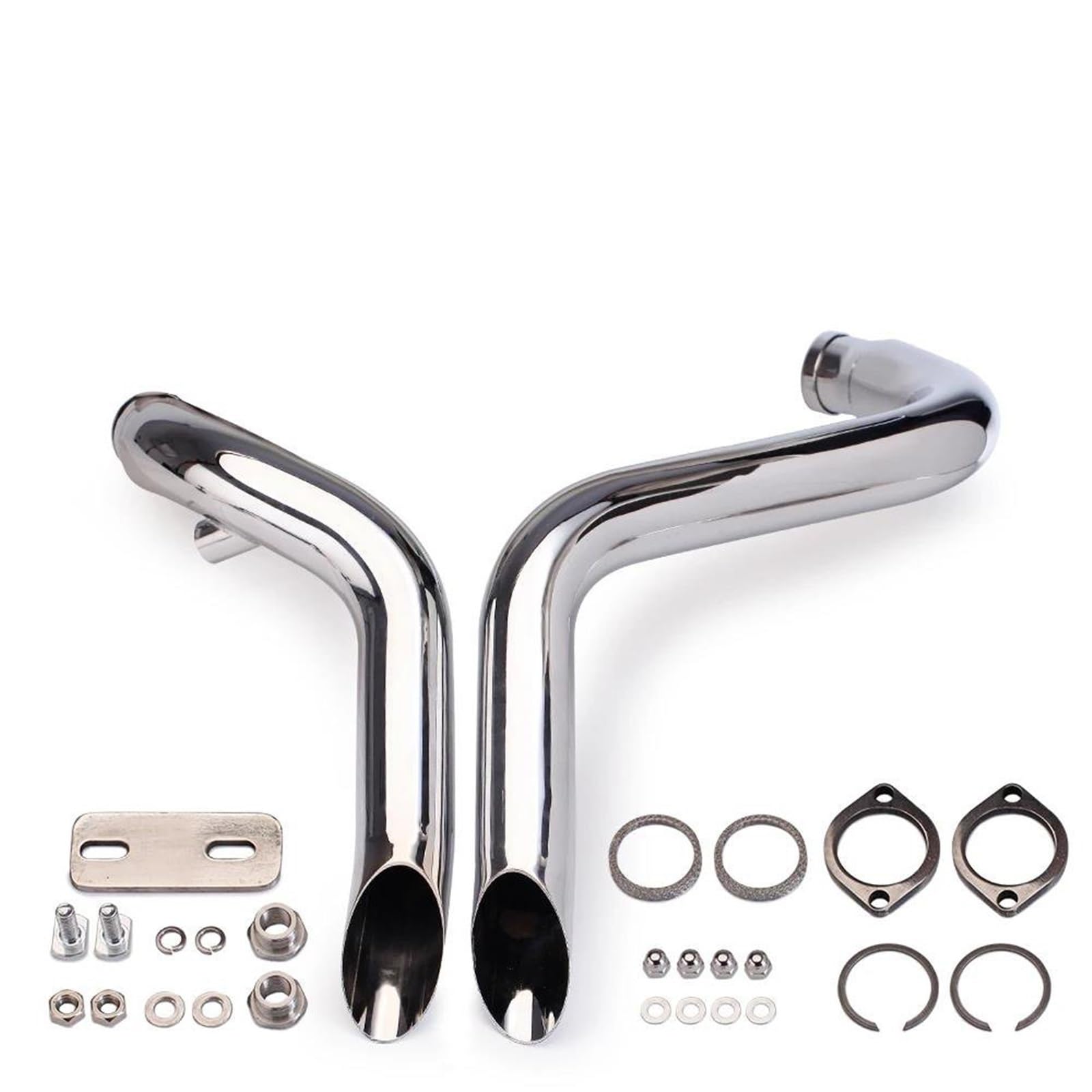 Generisch Schalldämpfereinsätze Motorradzubehör Auspuffrohr Verbindungsrohr Schalldämpfer Für Harley XL883 Für Softail Für Sportster 883 1200(Style 2) von Generisch