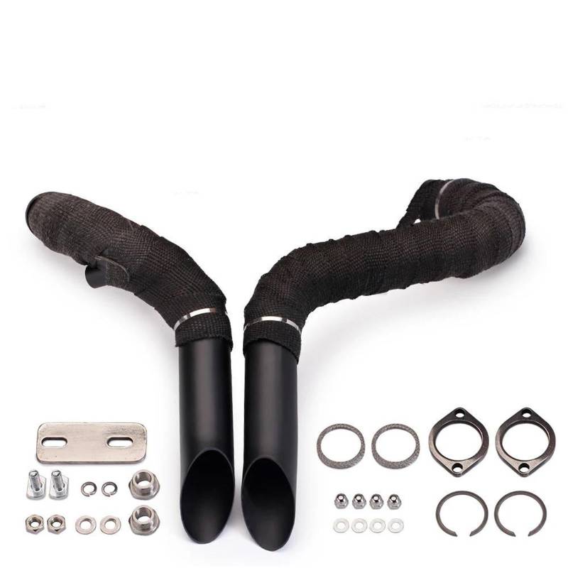 Generisch Schalldämpfereinsätze Motorradzubehör Auspuffrohr Verbindungsrohr Schalldämpfer Für Harley XL883 Für Softail Für Sportster 883 1200(Style 3) von Generisch