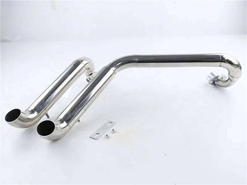 Generisch Schalldämpfereinsätze Motorradzubehör Komplettes Abgassystemrohr Mit Schalldämpfer Für Y&amaha Für Virago XV535 XV 535 XV400 XV 400(Style 2) von Generisch
