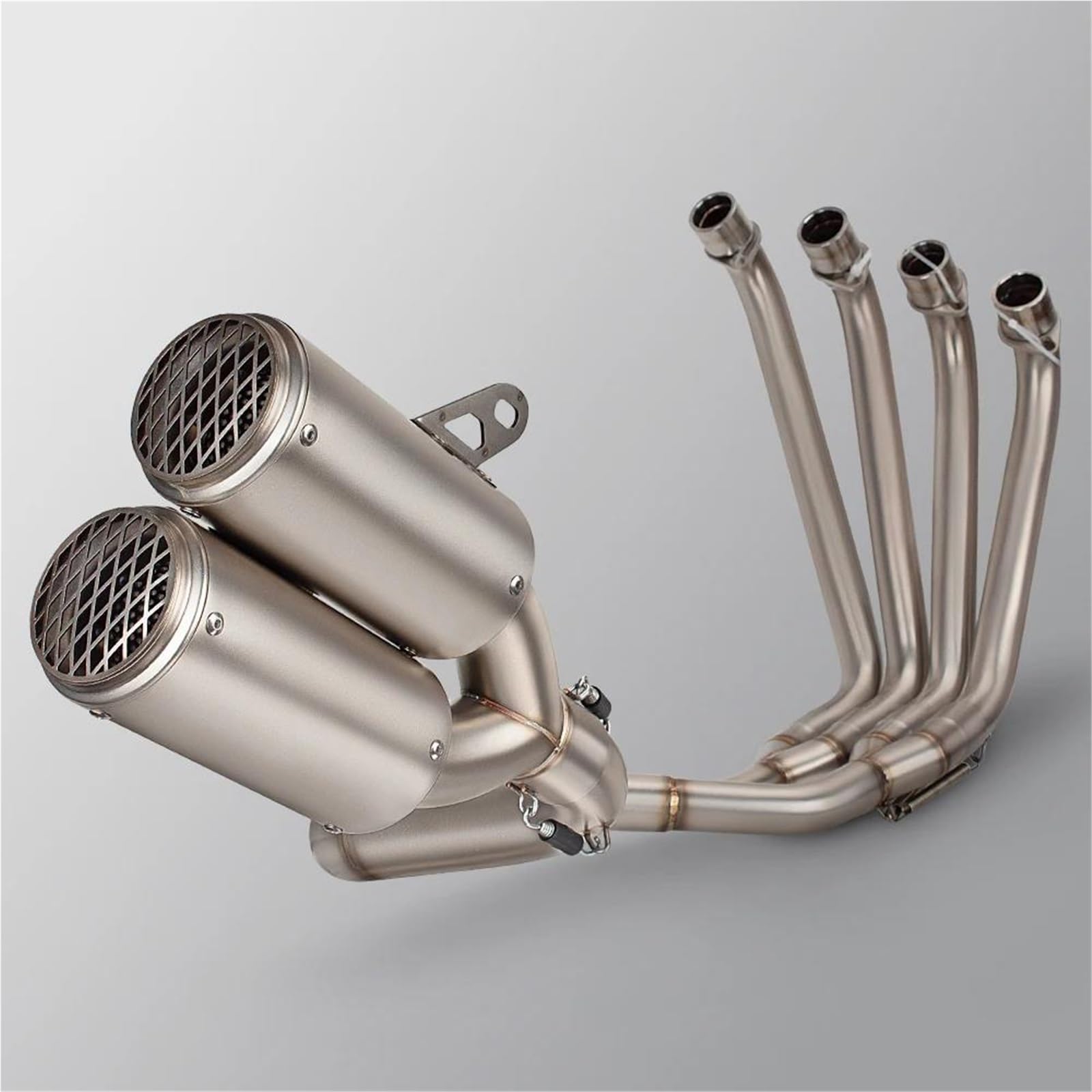 Generisch Schalldämpfereinsätze Slip-On-Motorrad-Auspuffanlage Front Link Dual Outlet Schalldämpfer Für CBR650R CB650F CB650R CBR650F 2014-2024 Generisch Schalldämpfereinsätze Slip-On-Motorrad-Auspuffanlage Front Link Dual Outlet Schalldämpfer Für CBR650R CB650F CB650R CBR650F 2014-2024 von Generisch