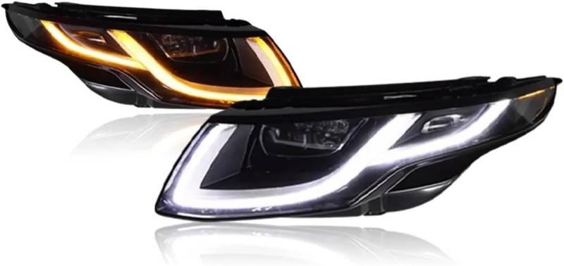 Generisch Scheinwerfer Auto Kopf Lampe Für Land Für Rover für evoque 2013-2017 Auto Scheinwerfer Autoscheinwerfer von Generisch
