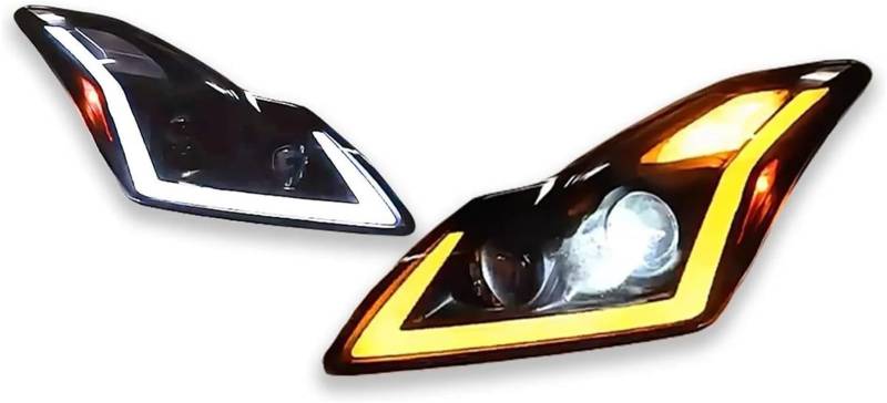 Generisch Scheinwerfer Auto-Kopf-Lampe für Infiniti G25 G35 G37 Scheinwerfer 2006-2012 Projetor Kopf Lampe Tagfahrlicht Autoscheinwerfer von Generisch