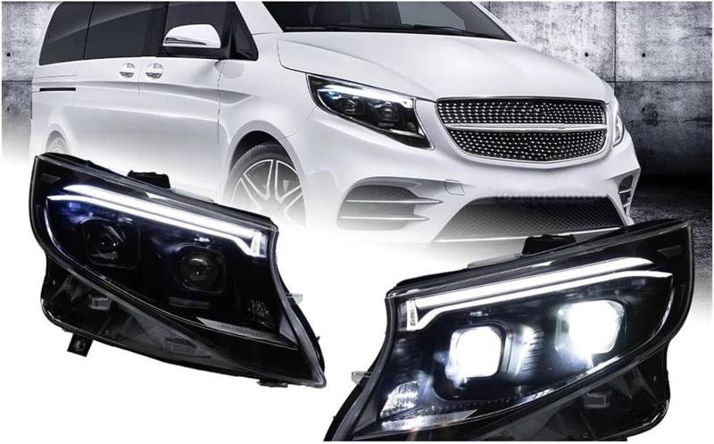 Generisch Scheinwerfer Autoscheinwerfer für Benz für Vito W447 V260 2015-2019 Autoscheinwerfer Scheinwerfer Drl Projektorlinse Autoscheinwerfer von Generisch