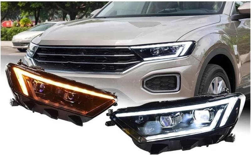 Generisch Scheinwerfer Autoscheinwerfer für VW für T-Roc 2018 2019 2020 2021 Autoscheinwerfer Scheinwerfer Drl Projektorlinse Autoscheinwerfer von Generisch