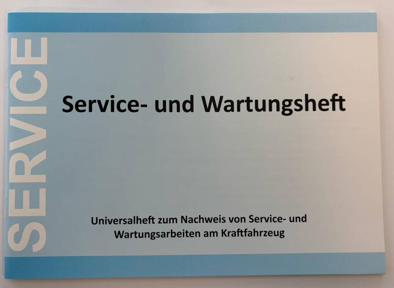 Generisch Serviceheft Universal KFZ Scheckheft Wartungsheft Inspektionsheft Werkstatt Auto (2) von Generisch