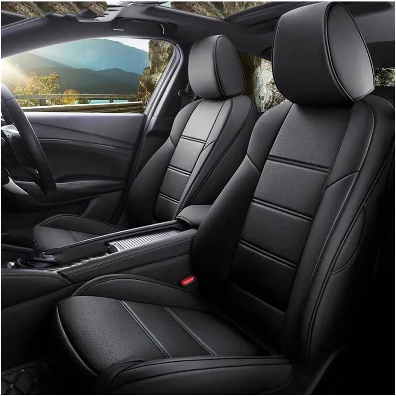 Generisch Sitzbezug Autositzbezug-Sets Autositzbezug für Custom Für Hyundai Für Santafe Für Coupe Für Azera Für Grand Für Matrix Für Equus(3) von Generisch