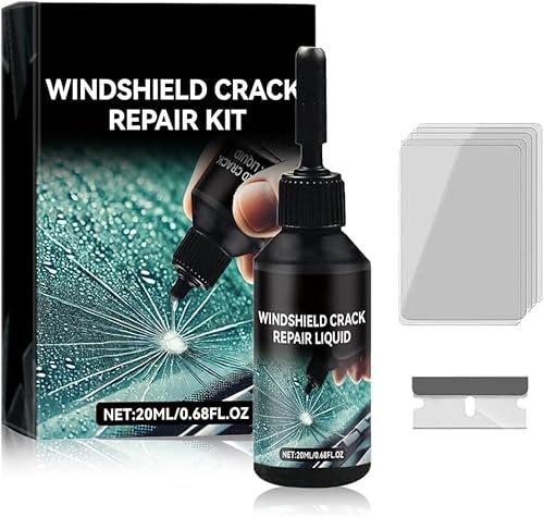 Generisch Steinschlag Reparaturset Windschutzscheibe, 2025 Neu Windshield Crack Repair Formula, Glas Cracks Reparatur Set, Zur Reparatur Löchern und Rissen (1 Stück) von Generisch
