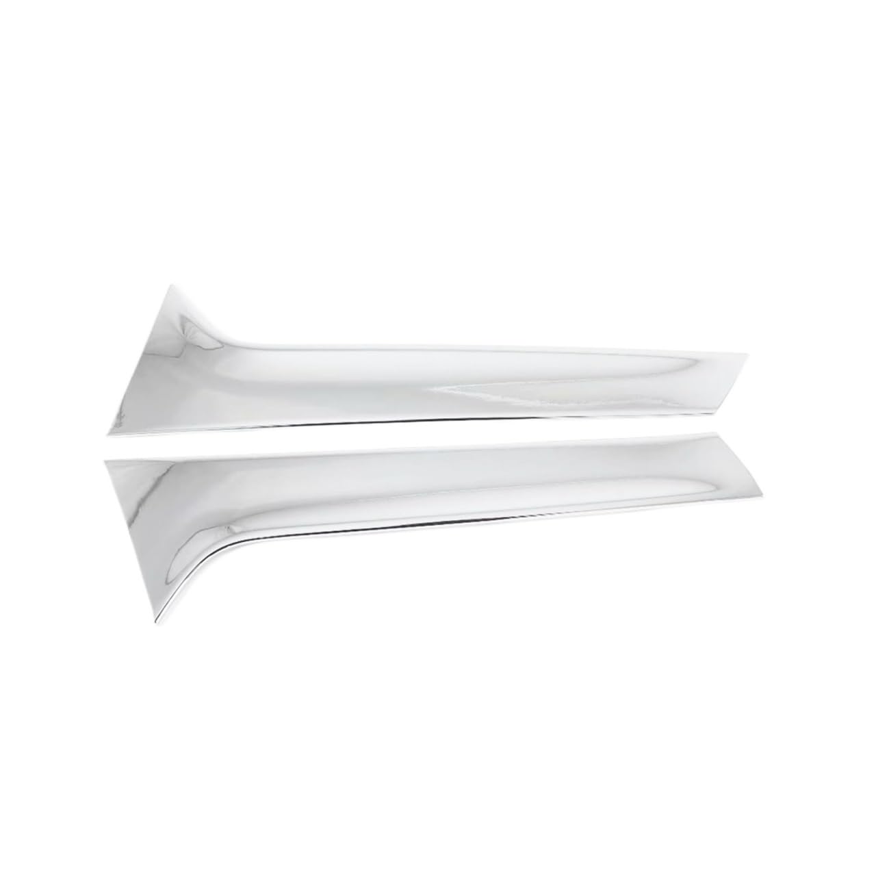 Generisch Universalspoiler Q5 2018 2019 2020 Auto Heckscheibe Spoiler Abdeckung Trim Seite Flügel Splitter Form Streifen Aufkleber Zubehör(Chrome) von Generisch