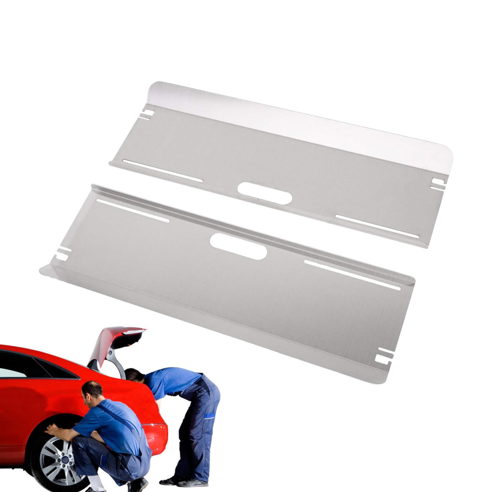 Generisch Wheel Alignment Tool, Anti-Slip Automotive Alignment Plates, Heavy-Duty Adjustable Plates for Accurate Vehicle Alignments, (Set of 2), for Car, Auto, Home Garage Use von Generisch