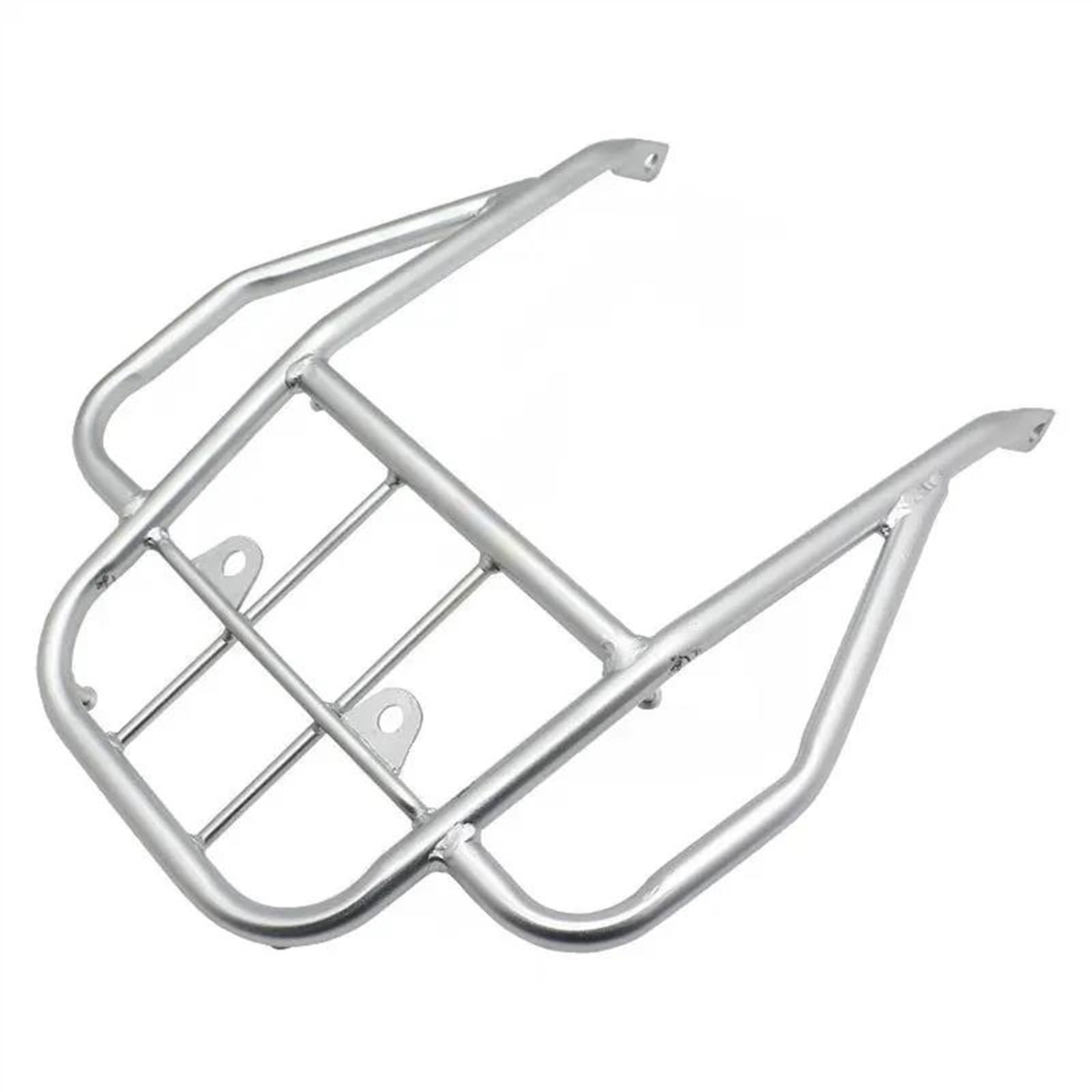 Gepäckträger hinten Motorrad Hinten Sitz Gepäckträger Für CRM250 CRM 250 Armlehne Unterstützung Fracht Regal Satteltasche Halterung(Silber) von Generisch