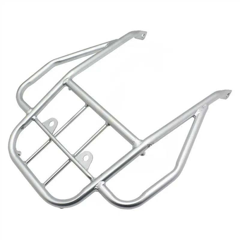 Gepäckträger hinten Motorrad Hinten Sitz Gepäckträger Für CRM250 CRM 250 Armlehne Unterstützung Fracht Regal Satteltasche Halterung(Silber) von Generisch