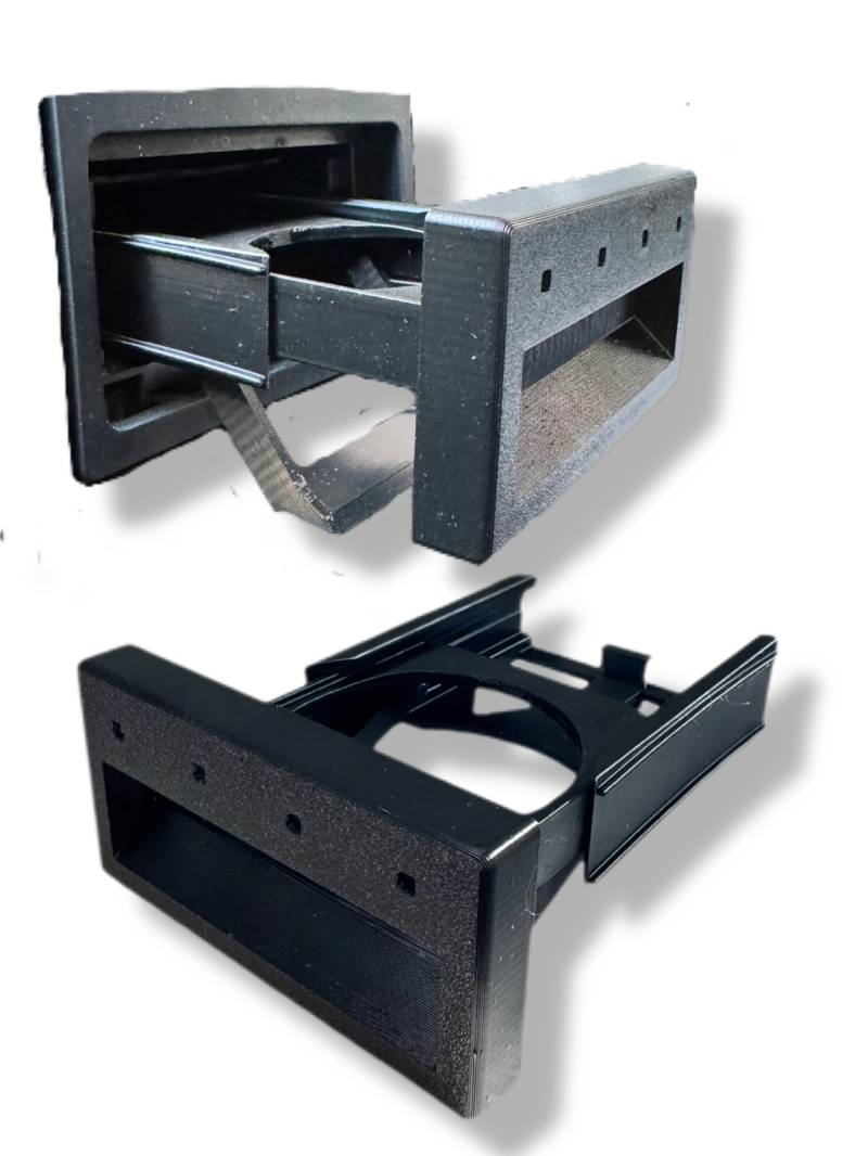 Classic3DParts Getränkehalter passend für VW T4 Bulli - ab BJ 03/96 - anstatt Aschenbecher von Classic3DParts