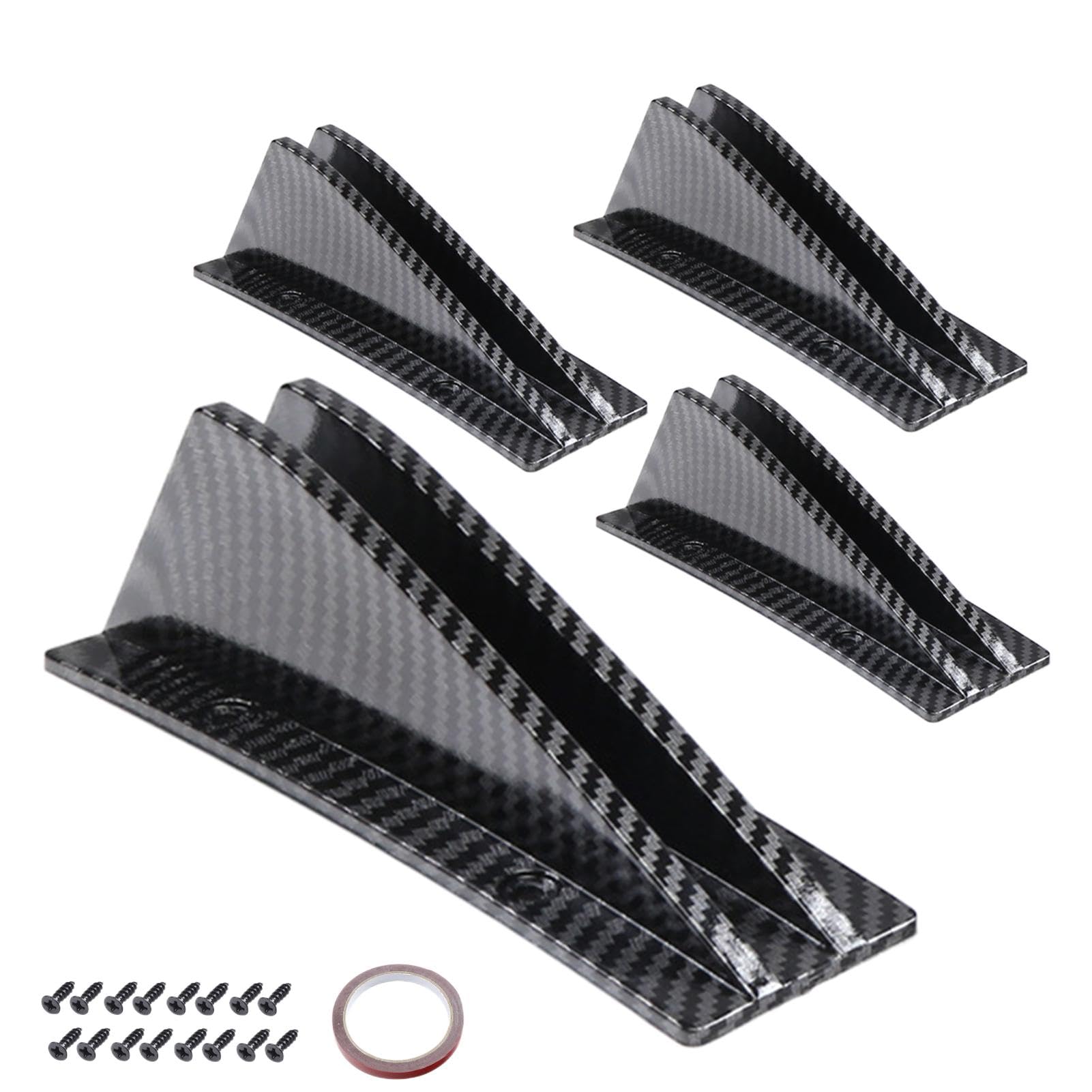 Heckstoßstange Spoiler für Auto, Auto Shark Heckdiffusor Flossen | Dreieckige Hecklippe Spoiler Splitter, Heckstoßstangenschutz für die meisten Autos Limousine Limousine Heckstoßstange Spoiler für Auto, Auto Shark Heckdiffusor Flossen | Dreieckige Hecklippe Spoiler Splitter, Heckstoßstangenschutz für die meisten Autos Limousine Limousine von Generisch
