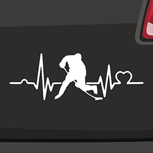 Herzschlag Eishockey Aufkleber DEL -6 Größen 21 Farben- Puck NHL Bully Powerplay von Generisch