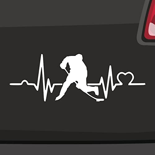 Herzschlag Eishockey Aufkleber DEL -6 Größen 21 Farben- Puck NHL Bully Powerplay von generisch