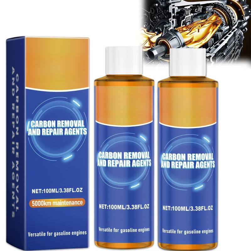 Highly Effective Engine Anti-Wear Protectant, Engine Anti-Wear Protection Agent, Cure Oil Burning Additive, Anti-Shaking and Fuel Efficient Engine Agent (2Pcs) von Generisch