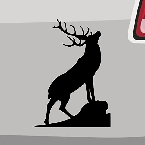 Hirsch Aufkleber -6 Größen 21 Farben- Wald Geweih Cervus Rotwild Jagd Buck Deer von generisch