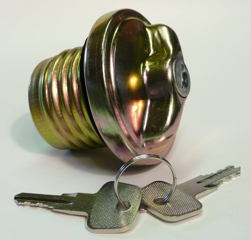 1303 Tankdeckel Metall + DICHTUNG abschließbar mit 2 Schlüssel von Generisch