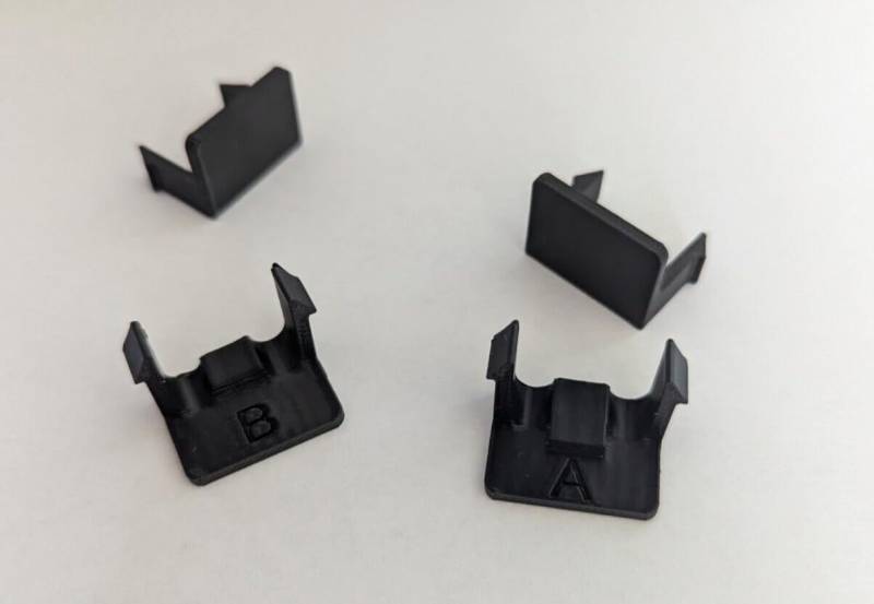 Kennzeichen/Nummernschild Clip 4X für Thule EuroWay, EasyFold, Velo-Compact/-Spa von Generisch