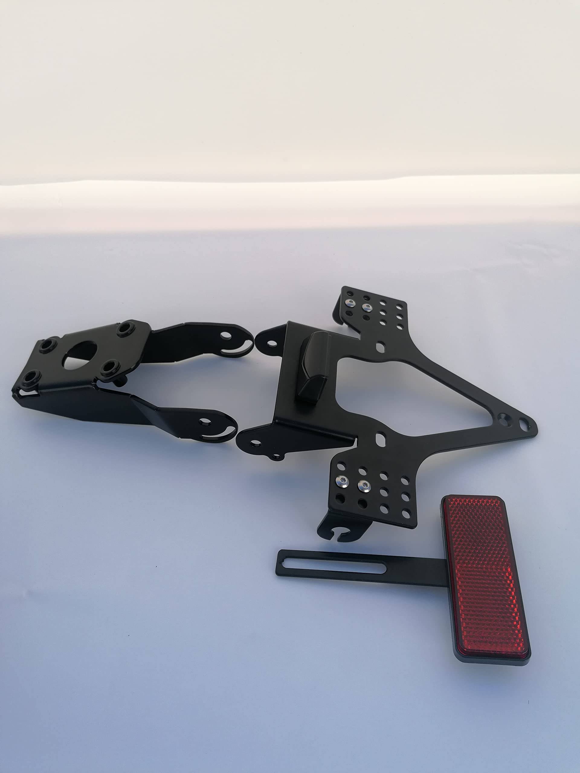 Kennzeichenhalter GroFaTec EVO Set für Kawasaki Versys 650 Bj 2015-2022 Kennzeichenträger versys650 Nummernschild kawa Träger Halter kurzes Heck Heckumbau Porta Targa Kennzeichenhalter GroFaTec EVO Set für Kawasaki Versys 650 Bj 2015-2022 Kennzeichenträger versys650 Nummernschild kawa Träger Halter kurzes Heck Heckumbau Porta Targa von Generisch