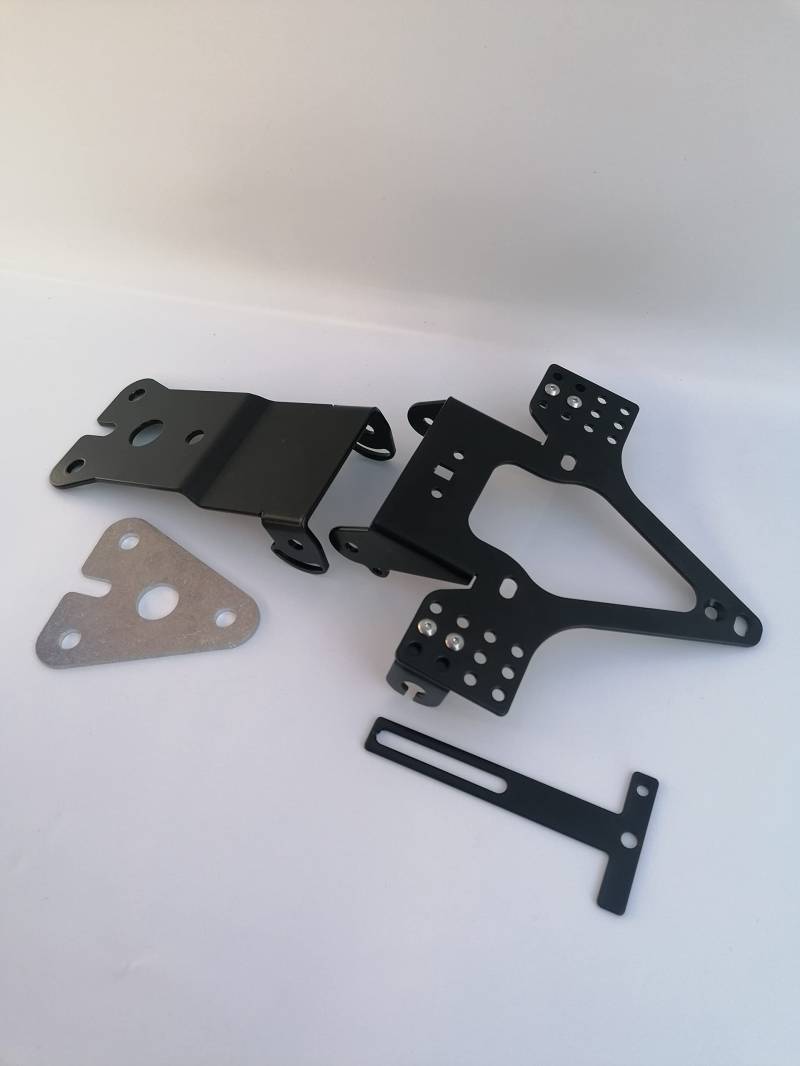 Kennzeichenhalter GroFaTec EVO für Yamaha YZF-R 125 2014-2018 RE11 RE29 Kennzeichenträger yzfr125 MBK Nummernschild Träger YZF r125 Halter kurzes Heck Heckumbau Porta Targa von Generisch