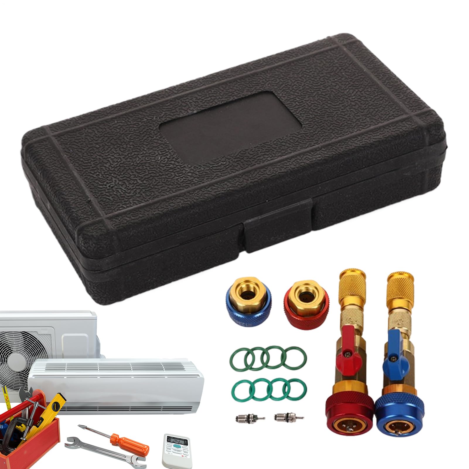 Kernentfernungswerkzeug | Automobil-Ventilkernentferner-Installateur Werkzeugset | Tragbares Anti-Rutsch-Reparaturset AC-System Installateur Set für Fahrer LKW Motorrad Kernentfernungswerkzeug | Automobil-Ventilkernentferner-Installateur Werkzeugset | Tragbares Anti-Rutsch-Reparaturset AC-System Installateur Set für Fahrer LKW Motorrad von Generisch