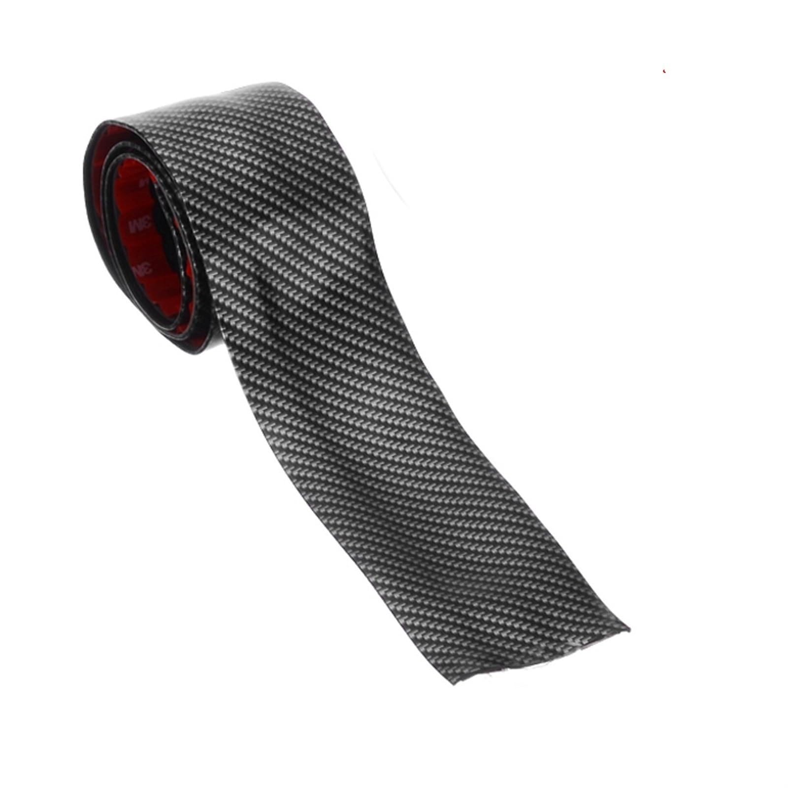 Kofferraumschutz Car Styling 3/5/7/10CM 1M Auto Carbon Style Gummi Zierleiste Weicher schwarzer Türschwellerschutz für Kantenschutzaufkleber(7cm) von Generisch