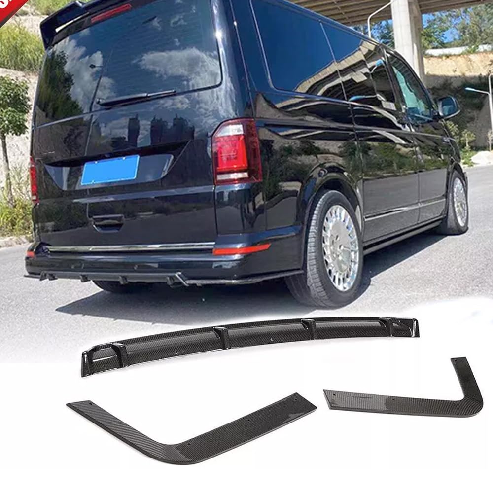 Kohlefaser-Heckstoßstangen-Diffusor für Volkswagen T6 Multivan 2015–2020, Heckstoßstangen-Diffusor, untere Stoßstangenlippe, Spoiler-Körper-Set Kohlefaser-Heckstoßstangen-Diffusor für Volkswagen T6 Multivan 2015–2020, Heckstoßstangen-Diffusor, untere Stoßstangenlippe, Spoiler-Körper-Set von Generisch