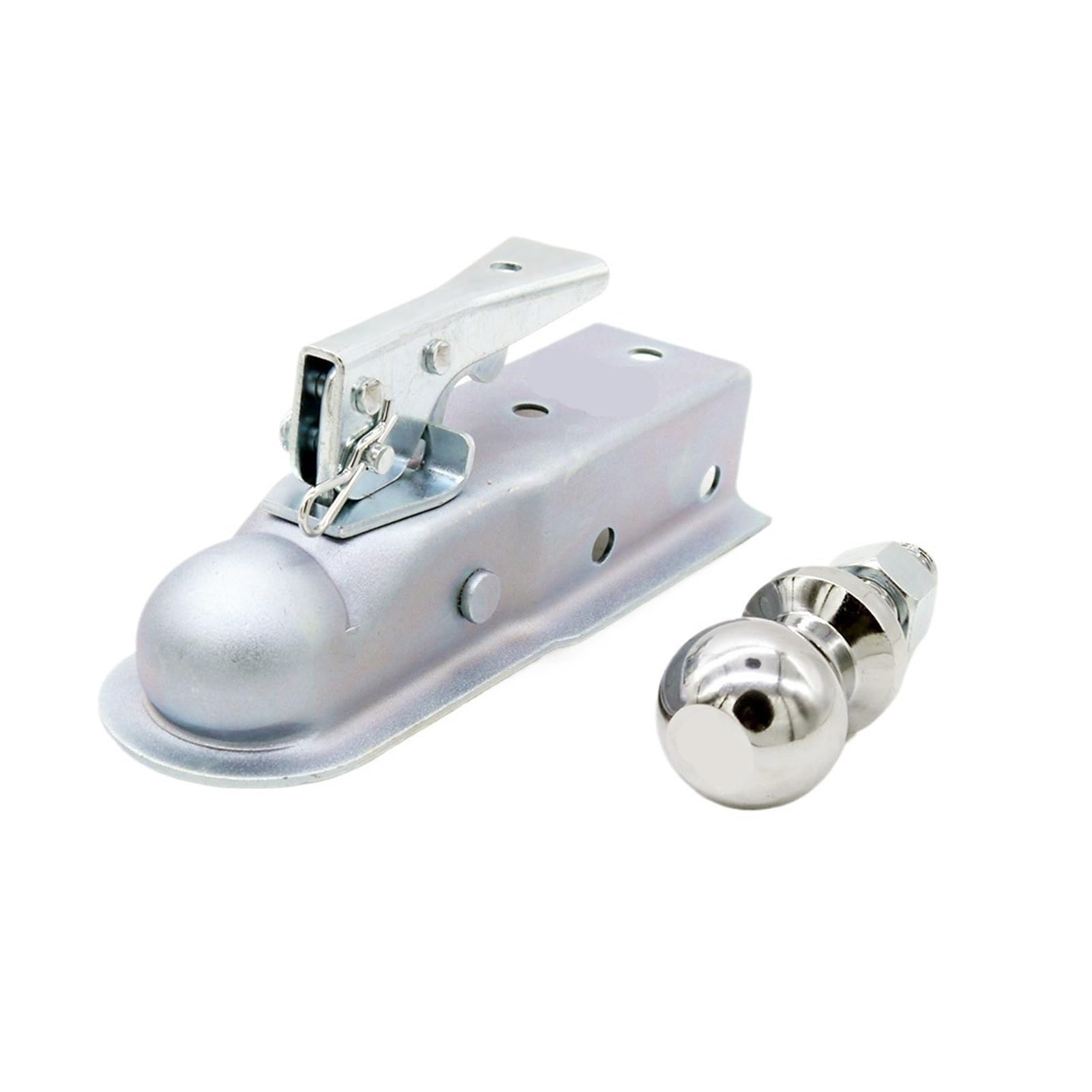 Kompletter Satz Zungenanhängerkupplung, 5,1 cm K mit 4,8 cm (1 7/8 Zoll), 907 kg Anhängerkupplung, passend für ATV, UTV, Cargo ATV, Buggy-Teile von Generisch