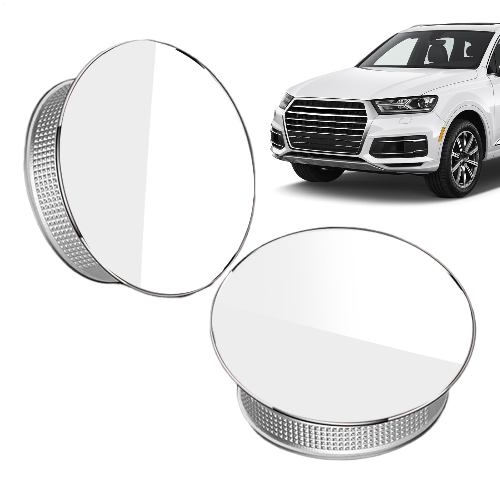 Konvexer Blickspiegel, konvexer Rückspiegel | 2x Automobilweitwinkel -Seitenspiegel - 360 Grad einstellbarer Saugnapfbecher Hochdefinition Automotive Reversing-Auxiliär-Außenseite zum Parken zum Parke Konvexer Blickspiegel, konvexer Rückspiegel | 2x Automobilweitwinkel -Seitenspiegel - 360 Grad einstellbarer Saugnapfbecher Hochdefinition Automotive Reversing-Auxiliär-Außenseite zum Parken zum Parke von Generisch