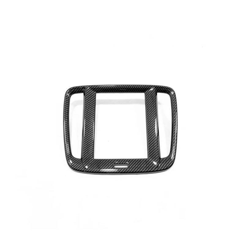 Kratzfeste Armaturenbrettverkleidung ABS Matte/Carbon Faser Für XC40 2017 2018 2019 Auto Navigation Panel Abdeckung Trim 1Pcs(Schwarz) von Generisch