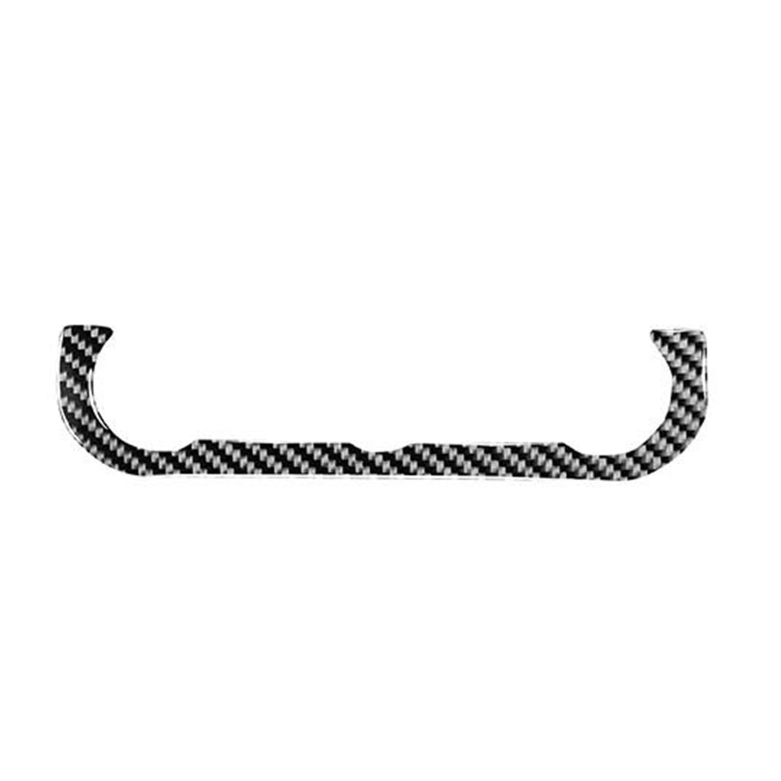 Kratzfeste Armaturenbrettverkleidung Auto Uhr Uhr Musik Control Panel Trim Innen Zubehör Aufkleber Für Discovery 4 2010-2016(Carbon Black) von Generisch