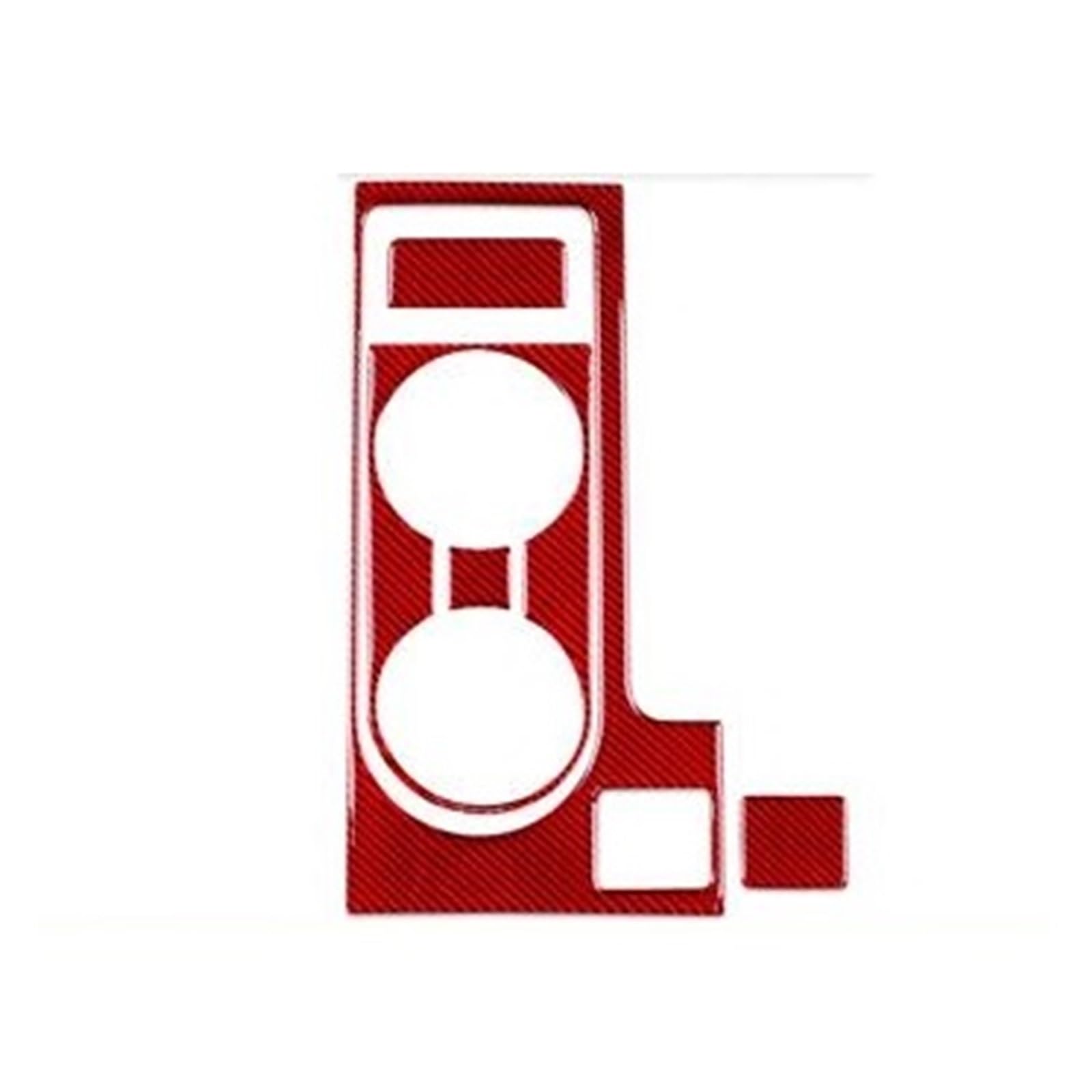 Kratzfeste Armaturenbrettverkleidung Auto Zentrale Steuerung Wasser Tasse Halter Abdeckung Trim Aufkleber Zubehör Innen Für Impreza 2009 2010 2011 LHD RHD(Rot,RHD) von Generisch