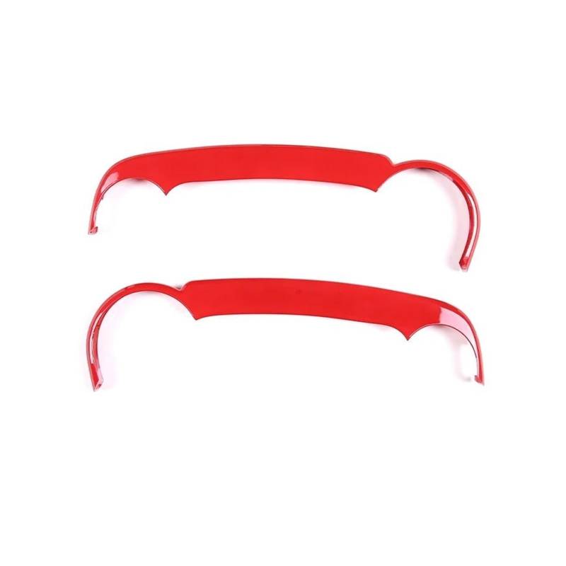 Kratzfeste Armaturenbrettverkleidung Für FJ für Cruiser 2007-2021 Auto Center Control Navigation Seite Abdeckung Trim Aufkleber ABS(Rot) von Generisch