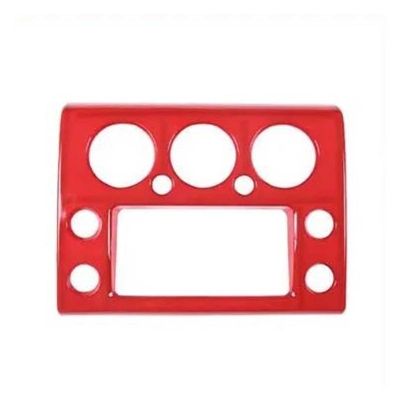 Kratzfeste Armaturenbrettverkleidung Für FJ für Cruiser 2007-2021 Auto Zentrale Steuerung Navigation Bildschirm Panel Dekorative Rahmen Abdeckung(Rot) von Generisch