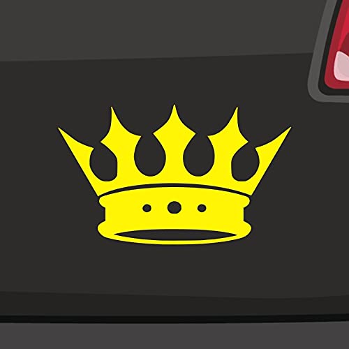 Krone König Kleber -6 Größen- Sticker Queen Crown King Prinz Aufkleber Geschenk in 6 Größen und 21 Farben von generisch