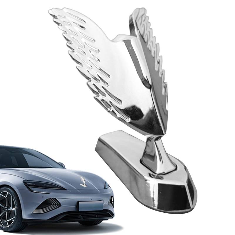Kühlerfigur für Autos, Kühlerfigur aus Metall | Metall-Engelsflügel-Autoaufkleber für die Motorhaube | -Emblem-Autologo für LKWs, Fahrzeuge, Limousinen, Minivans von Generisch