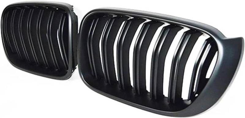 Kühlergrill aus ABS-Kunststoff Auto Front Stoßstange Gitter Front Niere Gitter Racing Grills Für BMW 2014-2018(Matte Black) von Generisch