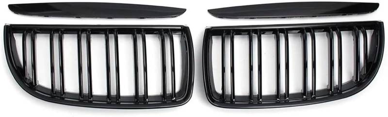 Kühlergrill aus ABS-Kunststoff Für BMW 2005-2008 Auto Front Stoßstange Grille Grill Doppel Lamellen Auto Front Stoßstange Grille von Generisch