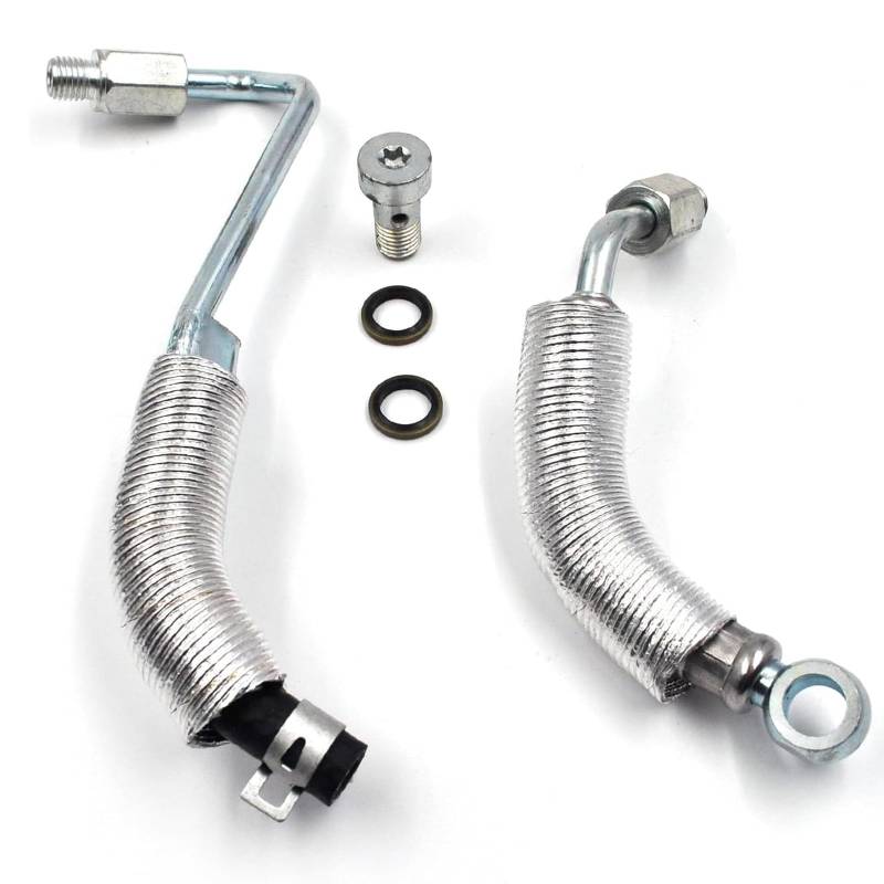 Kühlmittelrohrleitung Turbolader Kühlmittelrohr für Opel Astra J GTC Corsa D Corsa E Insignia A Meriva B Mokka X Zafira C Tourer Cascada Adam 1.4 Turbolader Ölleitung für 55568031 55567067 von Generisch