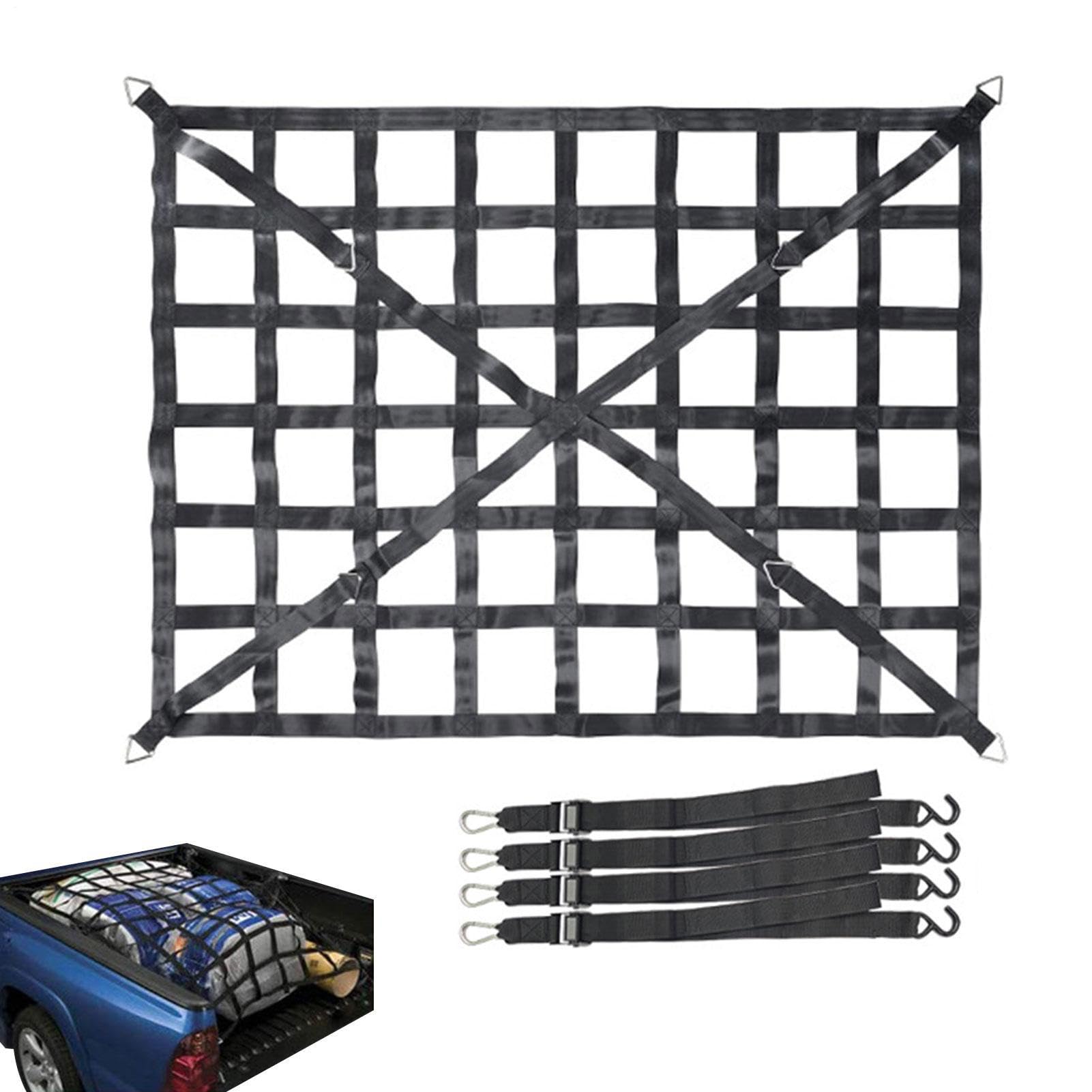 LKW -Bett Frachtnetz - 4 "x 4" schweres kleines Bungee -Netz, erstreckt Sich auf 12 'x 18' | Langlebiges Netz für Pickup -LKW -Bett, Anhänger, Koffer, sichere Frachtorganisator, Lagernetze für F LKW -Bett Frachtnetz - 4 "x 4" schweres kleines Bungee -Netz, erstreckt Sich auf 12 'x 18' | Langlebiges Netz für Pickup -LKW -Bett, Anhänger, Koffer, sichere Frachtorganisator, Lagernetze für F von Generisch