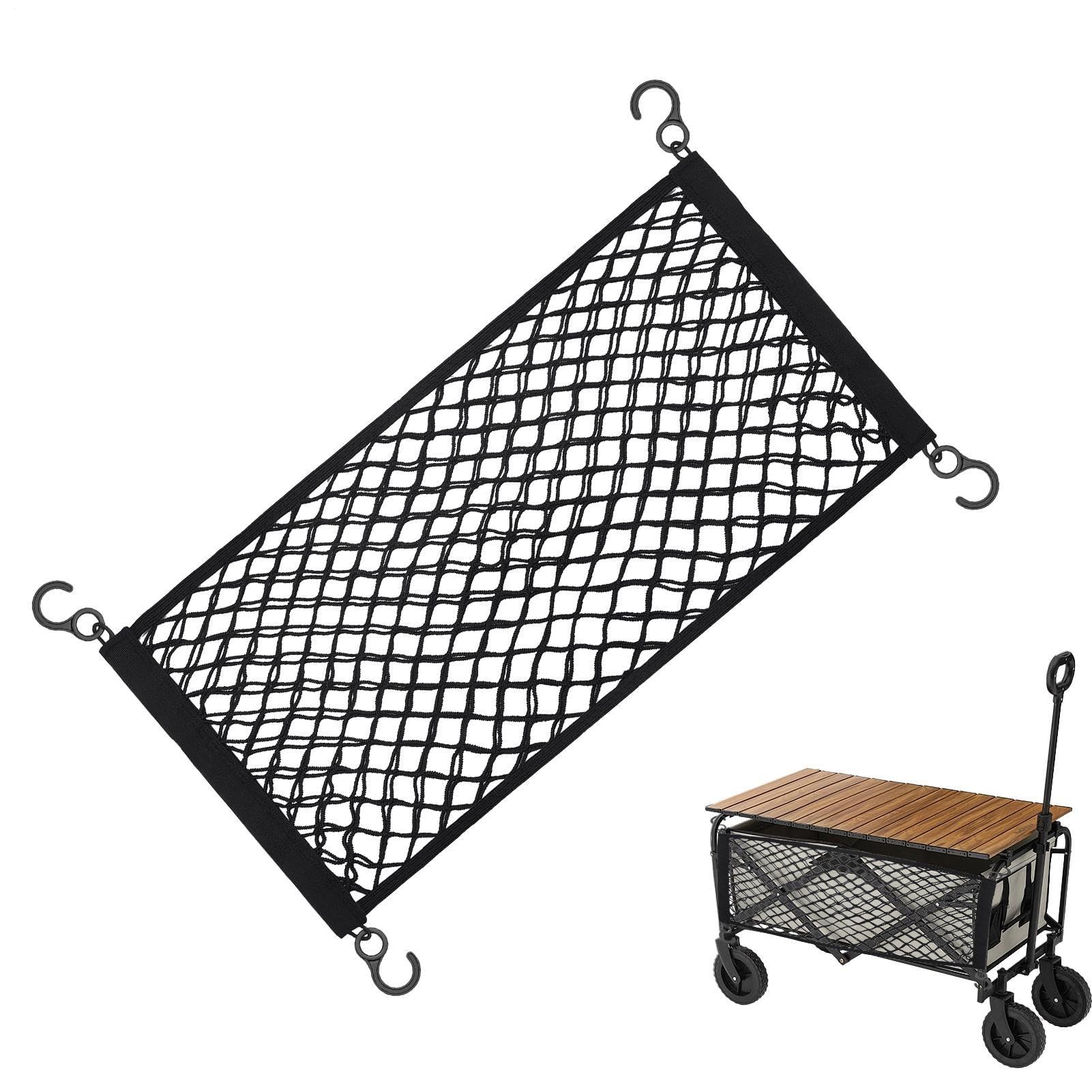Ladenetz, Elastische Organizer-Tasche Mit Haken, Strapazierfähiges Verstellbares Netz Für Boote Wohnmobile Motorräder Anhänger Kofferräume 68x33cm Ladenetz, Elastische Organizer-Tasche Mit Haken, Strapazierfähiges Verstellbares Netz Für Boote Wohnmobile Motorräder Anhänger Kofferräume 68x33cm von Generisch