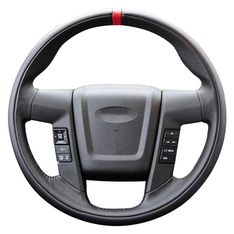 Lenkradbezug Für SVT Für Raptor 2010-2014 Auto künstlicher Lederlenker Lenkrampfwickel DIY Customized Auto Lenkradabdeckung von Generisch