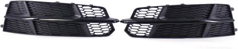 Lichtblende Für 2016-2018 2Pcs Auto Front Stoßstange Nebel Licht Unteren Kühlergrill Grill Abdeckung(Bright Black) von Generisch