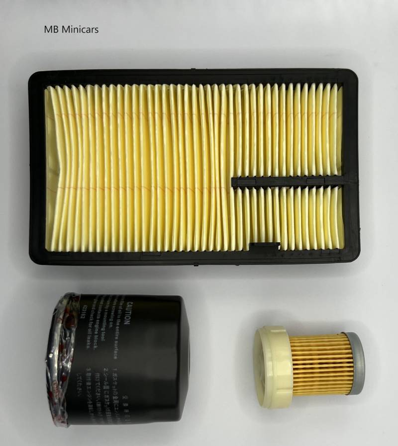 MB Minicars Inspektionspaket Filterset 1x Ölfilter; 1x Luftfilter; 1x Kraftstofffilter Aixam Mega Citx Scouty Crossline von Generisch