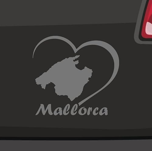 Mallorca Herz Aufkleber -6 Größen 21 Farben- Balearen Palma Urlaub El Arenal JDM von Generisch