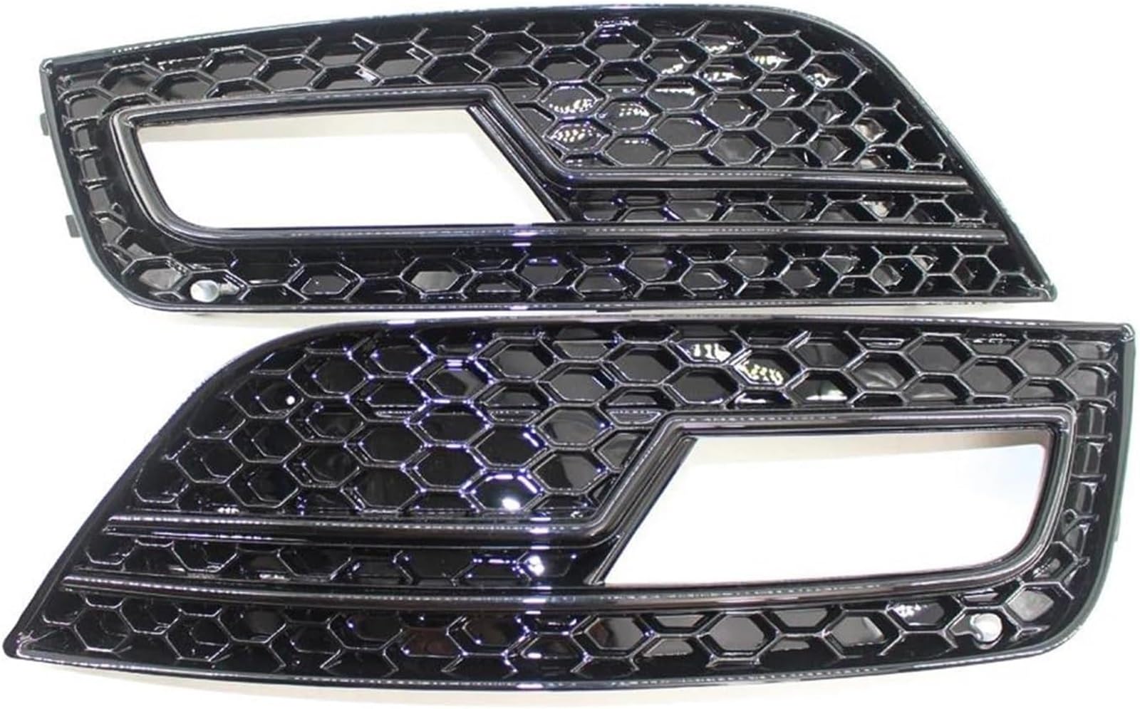 Mesh-Nebelscheinwerfergitter Auto Front Stoßstange Nebel Licht Kühlergrill Abdeckung Nebel Lampe Grill Für A4 B 8,5 2013-2016(Schwarz) von Generisch