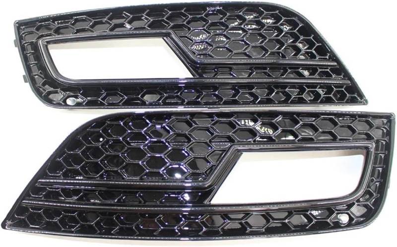 Mesh-Nebelscheinwerfergitter Auto Front Stoßstange Nebel Licht Kühlergrill Abdeckung Nebel Lampe Grill Für A4 B 8,5 2013-2016(Schwarz) von Generisch