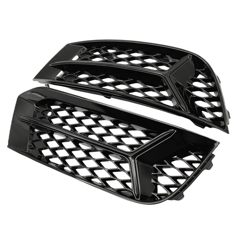 Mesh-Nebelscheinwerfergitter Auto Seite Front Mesh Waben Unteren Stoßfänger Nebel Licht Kühlergrill Grill Abdeckung A3 2017-2020 Abdeckung Auto Zubehör von Generisch